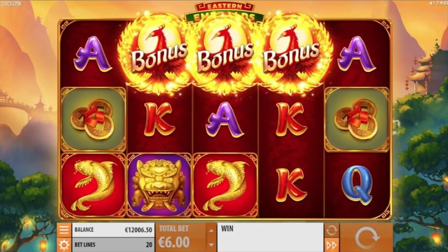 Eastern Emeralds slot screen 2