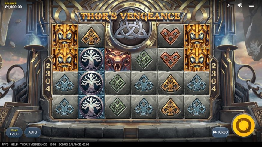 Thors Vengeance slot screen 1