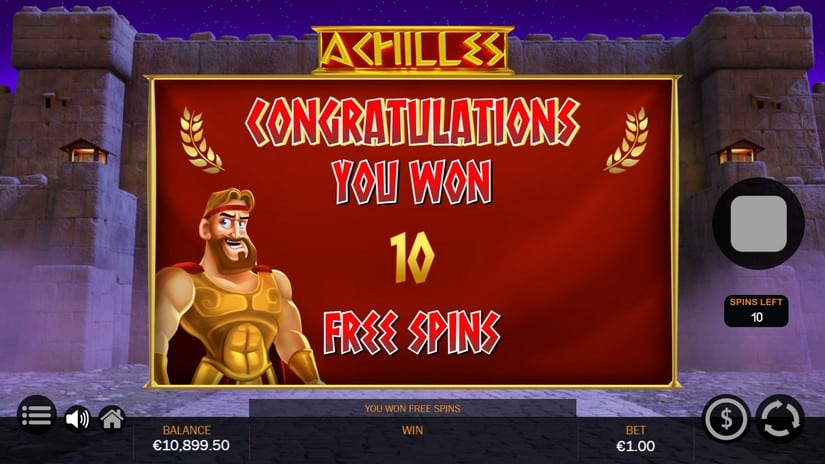 Achilles slot screen 4