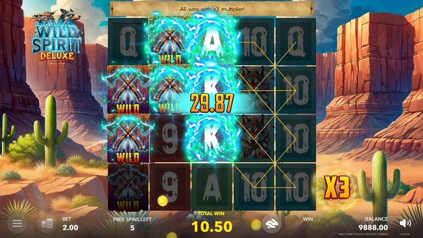 Wild Spirit Deluxe slot screen 4