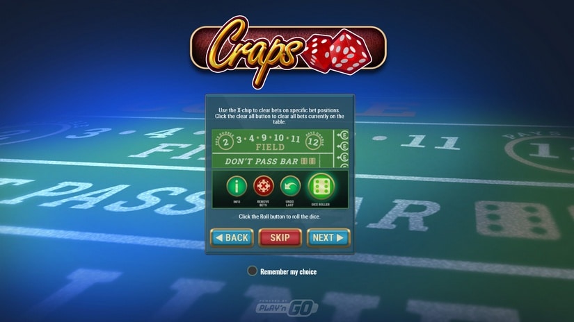 Craps slot screen 5