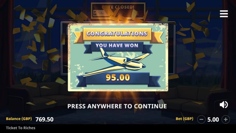 Ticket to Riches slot screen 7