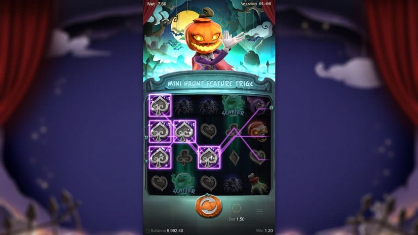 Mr. Hallow-Win slot screen 4