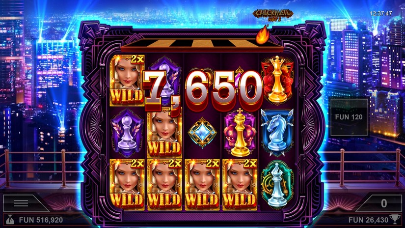 Checkmate Hot1 slot screen 7