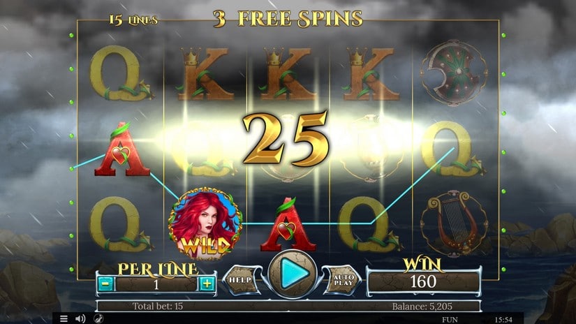 Sirens Treasures 15 Lines Edition slot screen 6