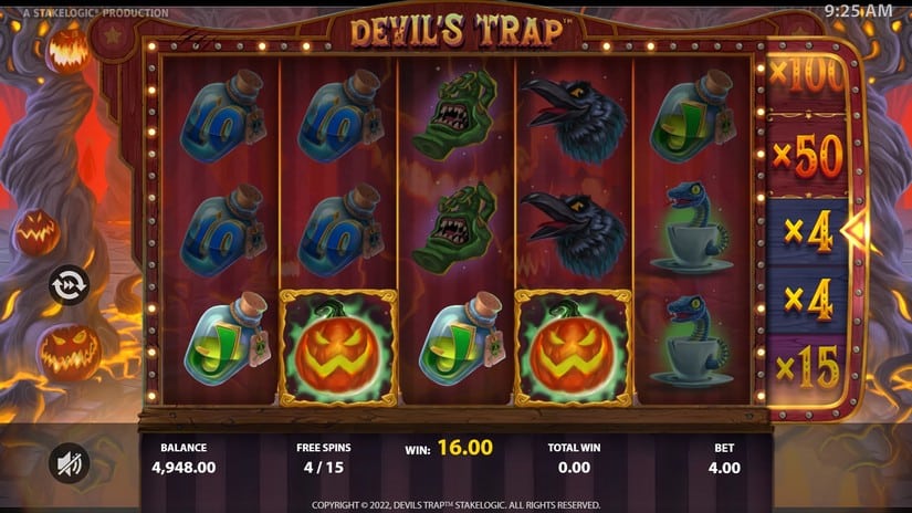 Devil’s Trap slot screen 4