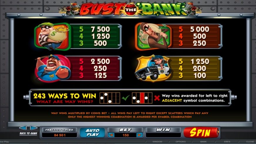 Bust The Bank slot screen 5