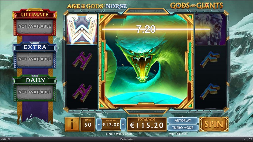 Age of the Gods Norse Gods and Giants slot screen 3