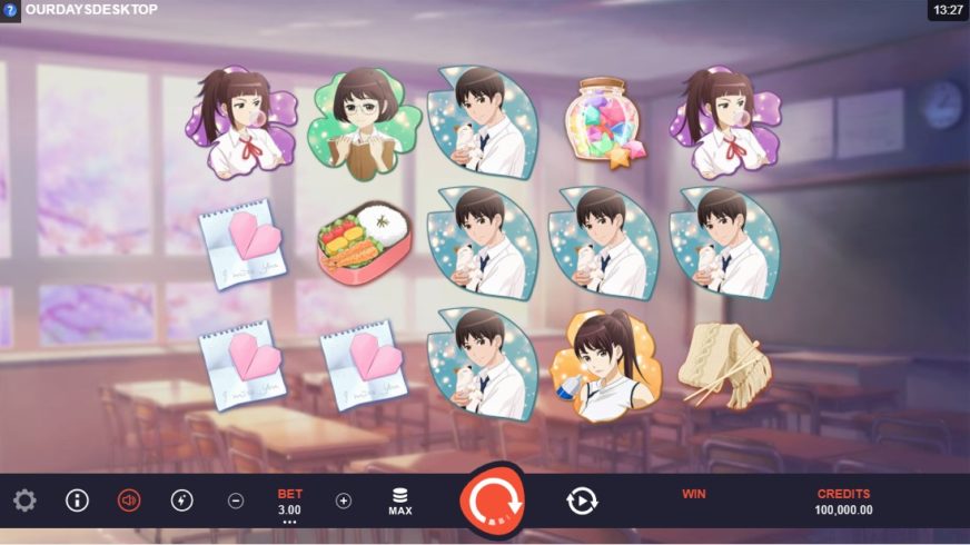 Our Days slot screen 1