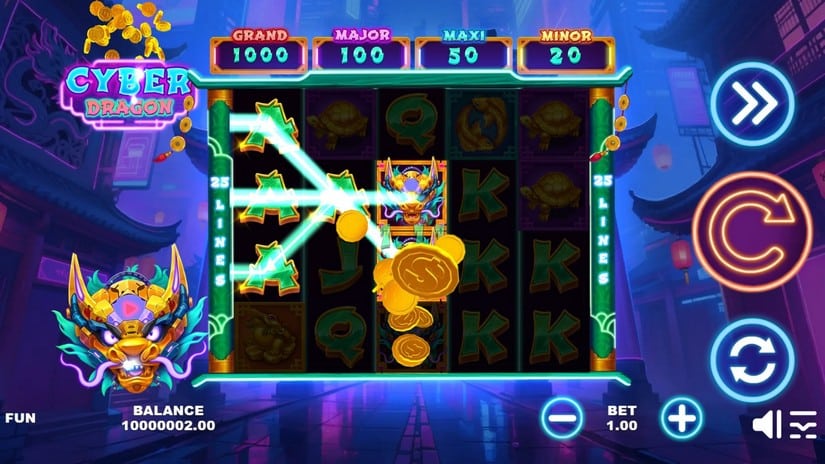 Cyber Dragon slot screen 4