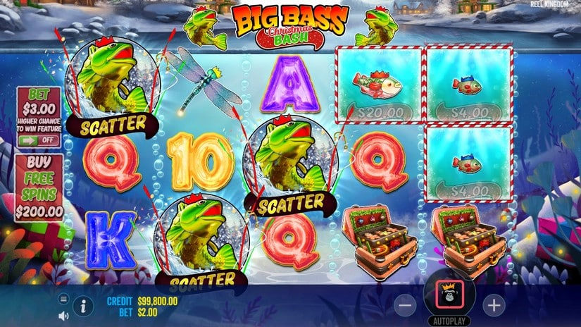 Big Bass Christmas Bash slot screen 2
