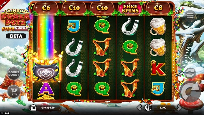 Rainbow Power Pots slot screen 2