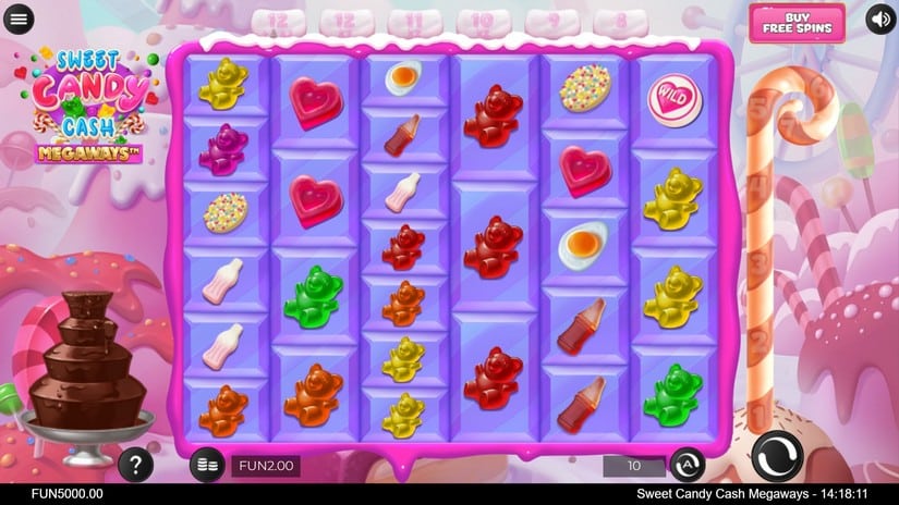 Sweet Candy Cash Megaways slot screen 1