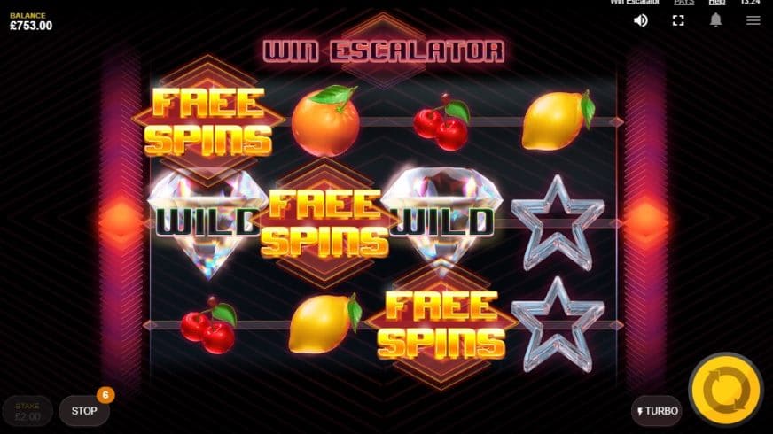 Win Escalator slot screen 4