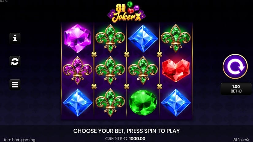 81 JokerX slot screen 1