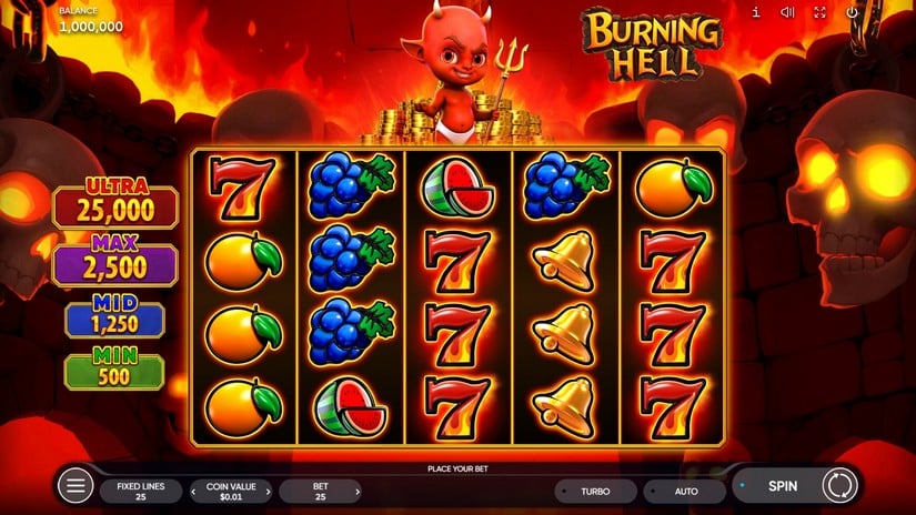 Burning Hell slot screen 1