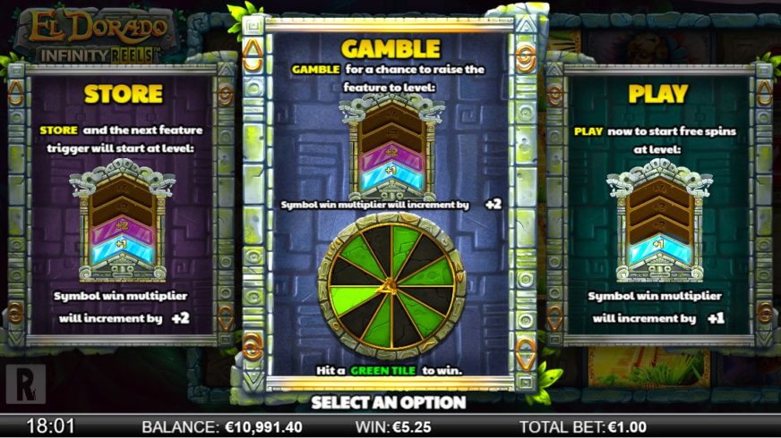 El Dorado Infinity Reels slot screen 3