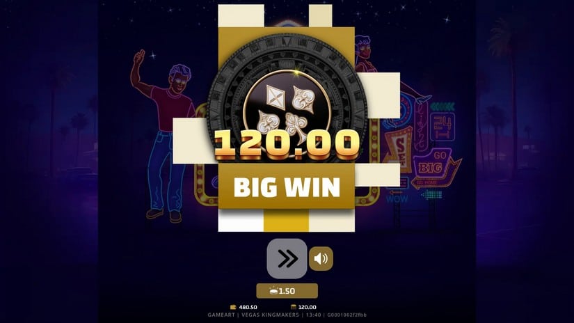 Vegas Kingmaker 5 slot screen 4