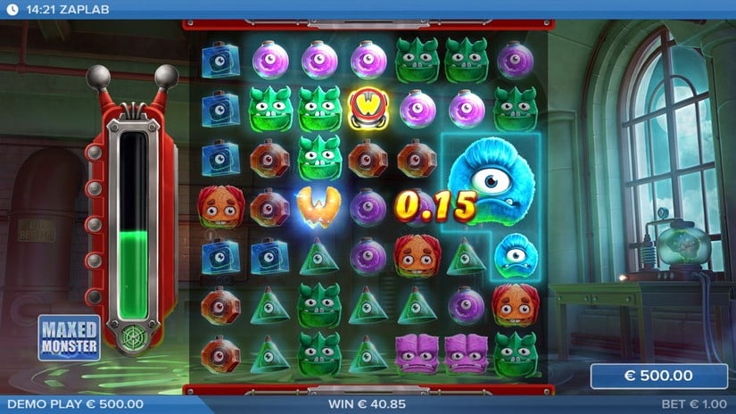 ZapLab slot screen 3