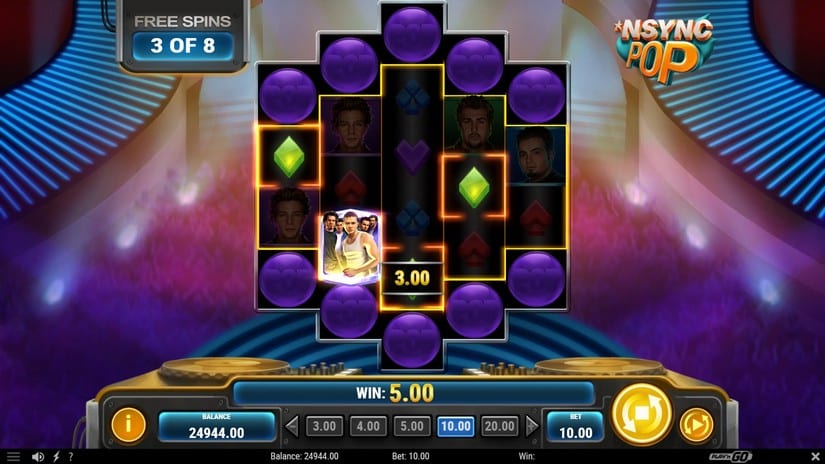 NSYNC Pop slot screen 4