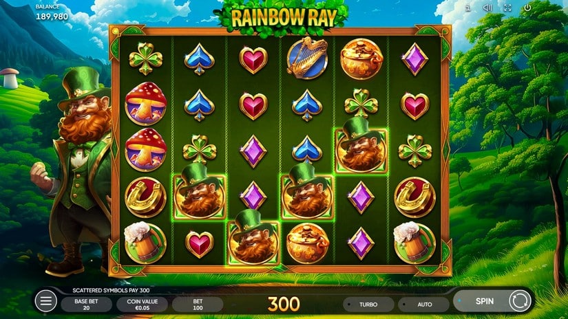 Rainbow Ray slot screen 2