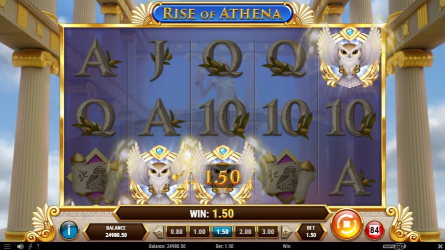 Rise of Athena slot screen 3