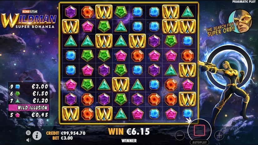 Wildman Super Bonanza slot screen 4