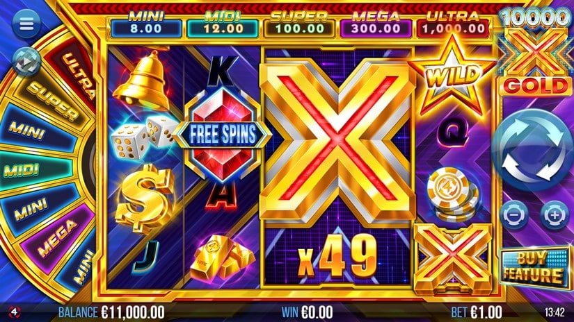 10000x Gold slot screen 1