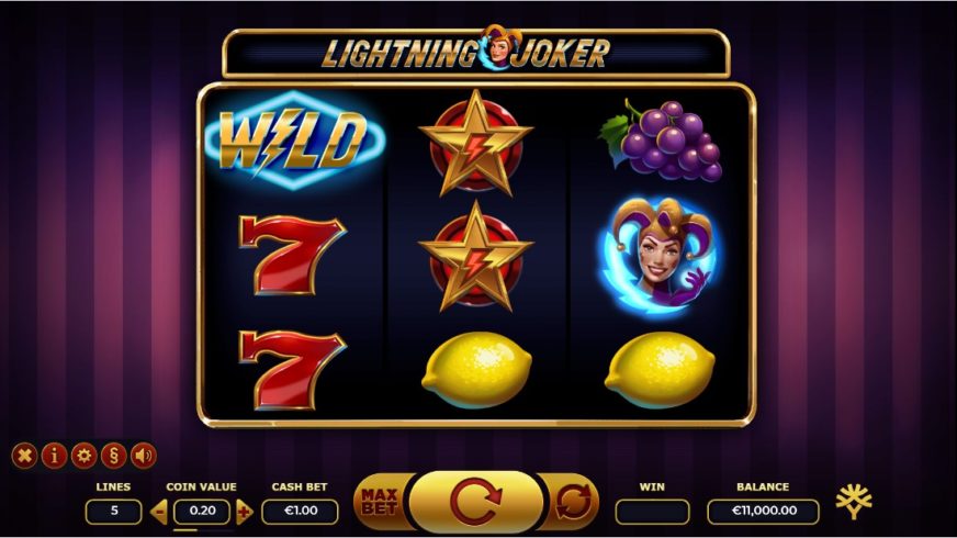 Lightning Joker slot screen 1