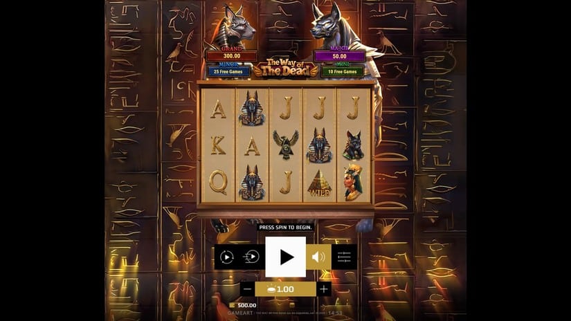 The Way of the Dead slot screen 1