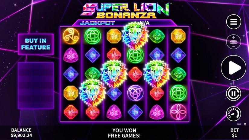 Super Lion Bonanza slot screen 2