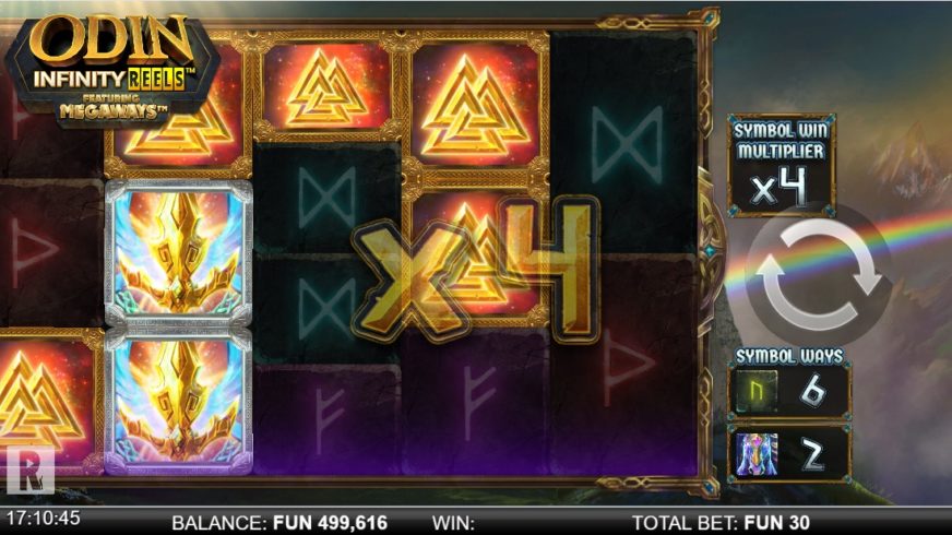 Odin Infinity Reels Megaways slot screen 2