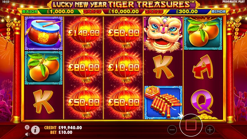 Lucky New Year – Tiger Treasures slot screen 2