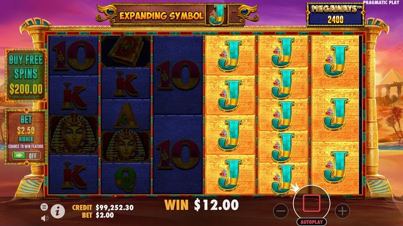 Book of Tut Megaways slot screen 4