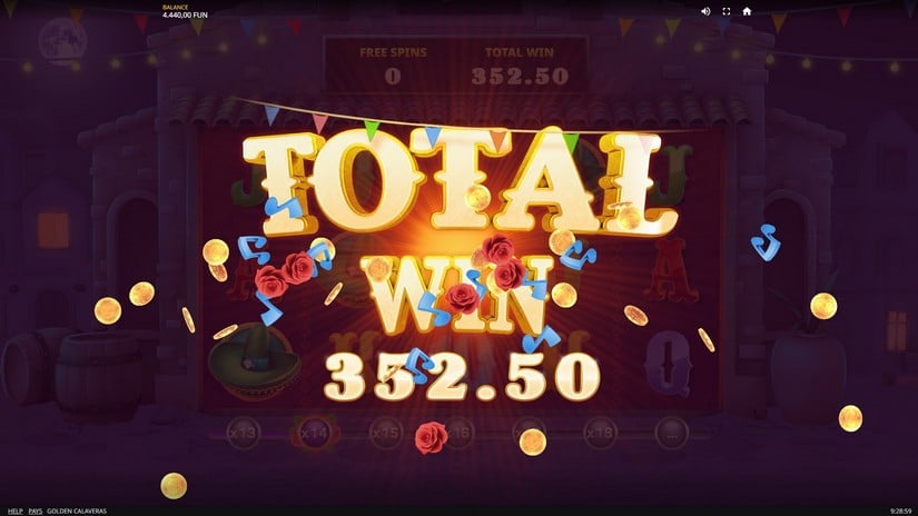 Golden Calaveras slot screen 7