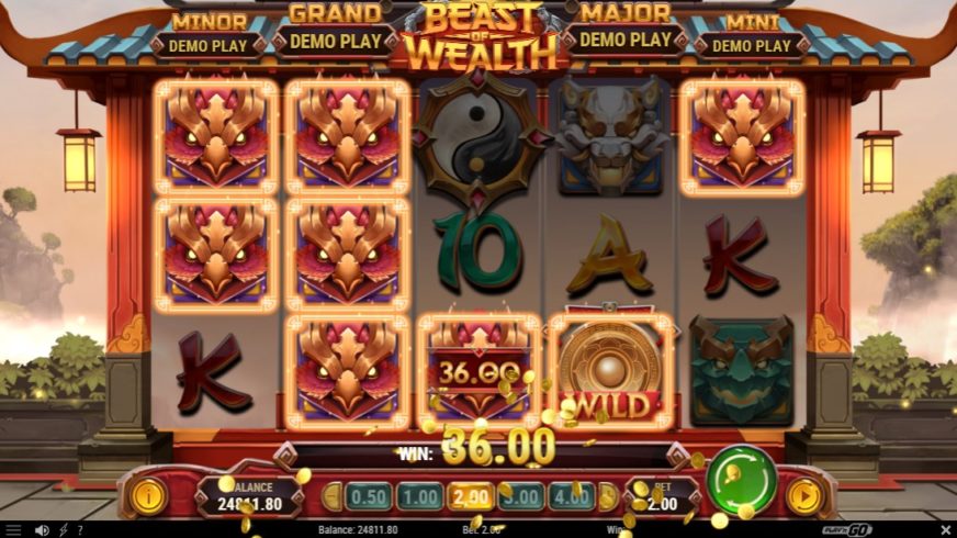 Beast of Wealth slot screen 3