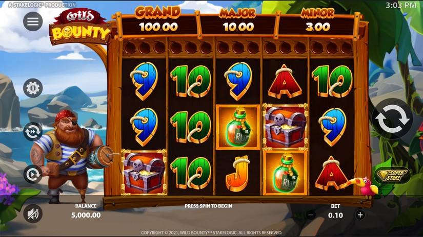 Wild Bounty slot screen 1