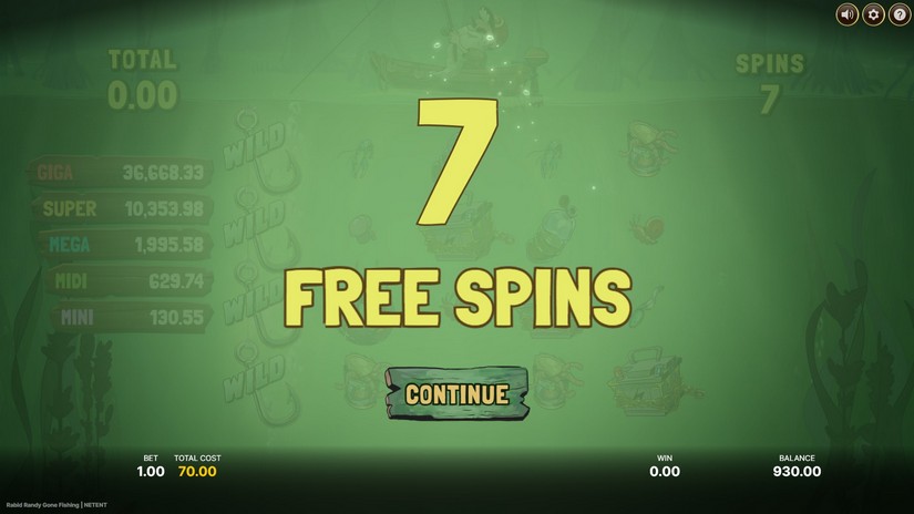 Rabid Randy Gone Fishing slot screen 2