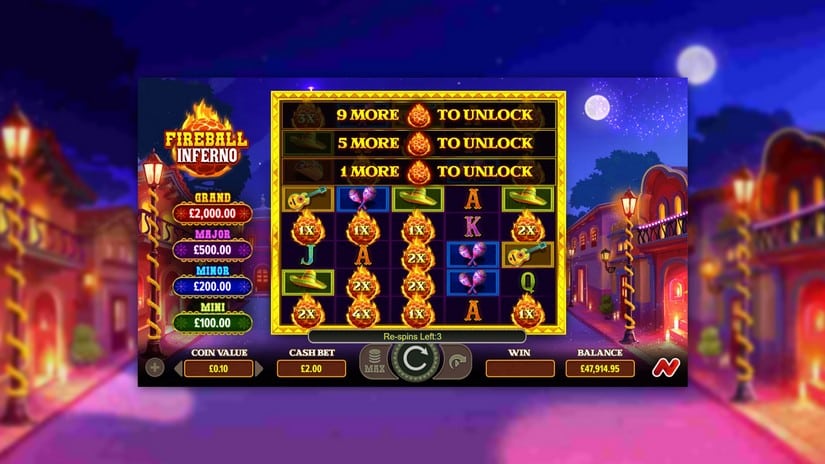 Fireball Inferno slot screen 6