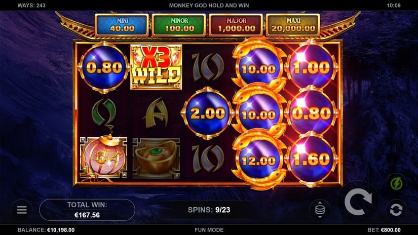 Monkey God Hold and Win slot screen 5