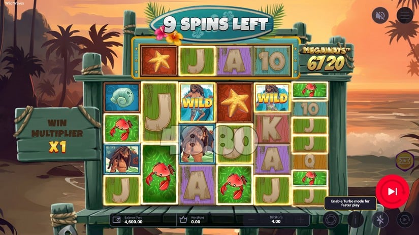 Wild Waves Megaways slot screen 4