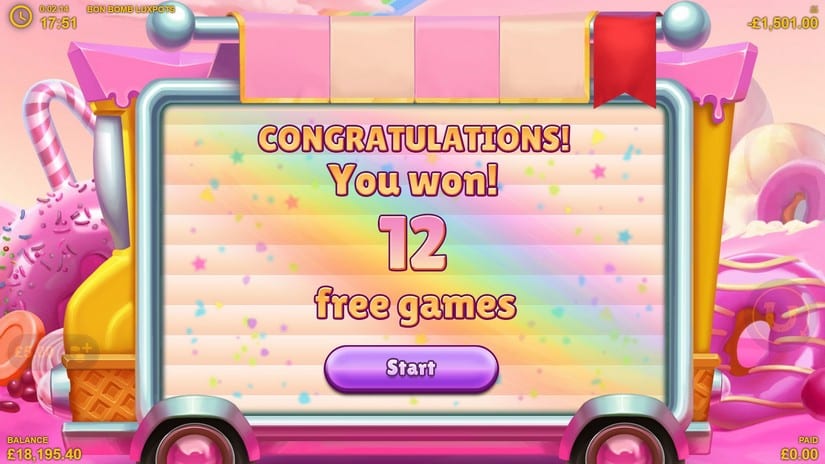 Bon Bomb Luxpots slot screen 4