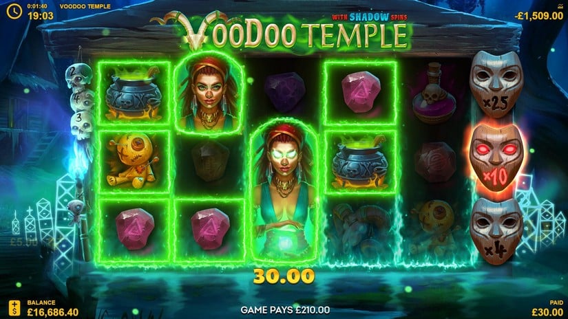 Voodoo Temple slot screen 4