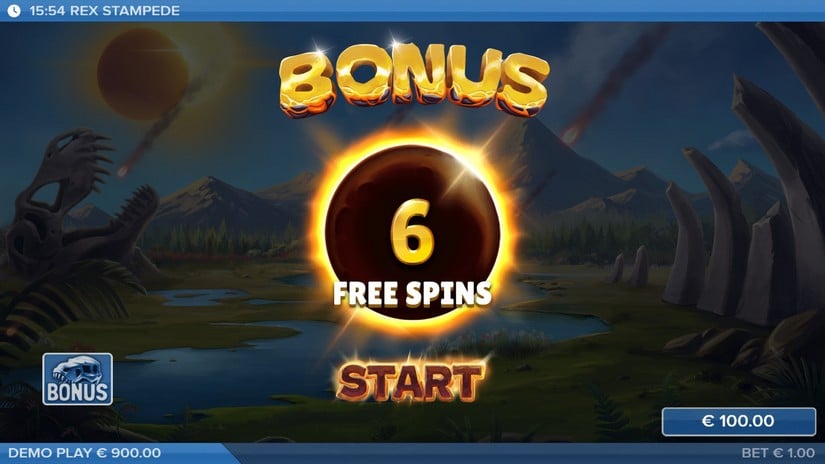 Rex Stampede slot screen 3