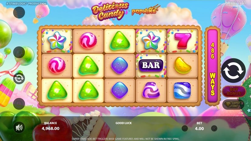 Delicious Candy PopWins slot screen 2