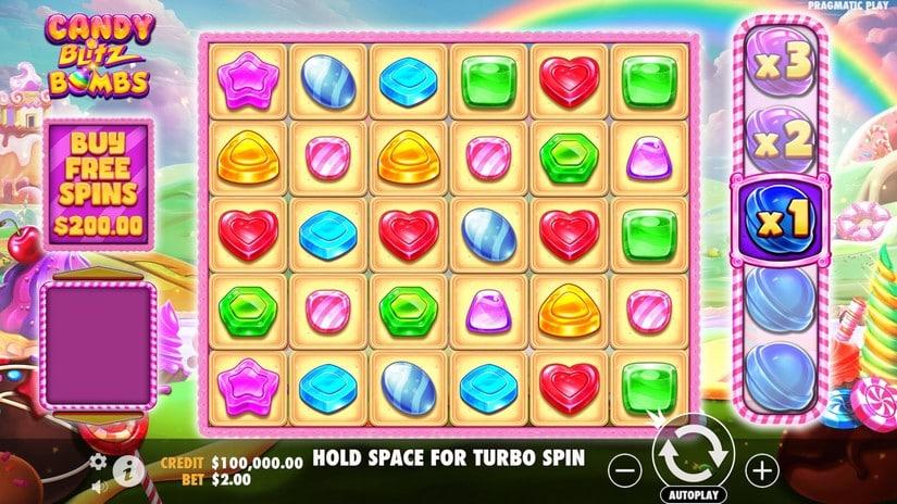 Candy Blitz Bombs slot screen 1