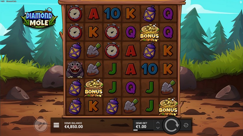 Diamond Mole slot screen 2