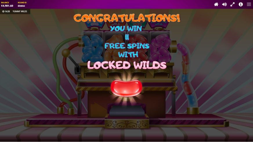 Yummy Wilds slot screen 3