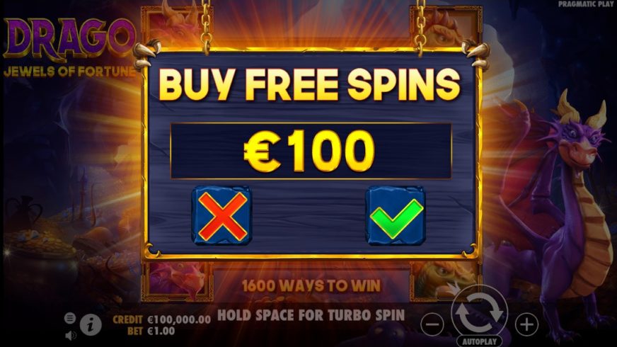 Drago – Jewels of Fortune slot screen 2