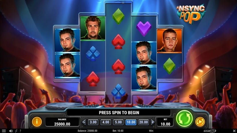 NSYNC Pop slot screen 1